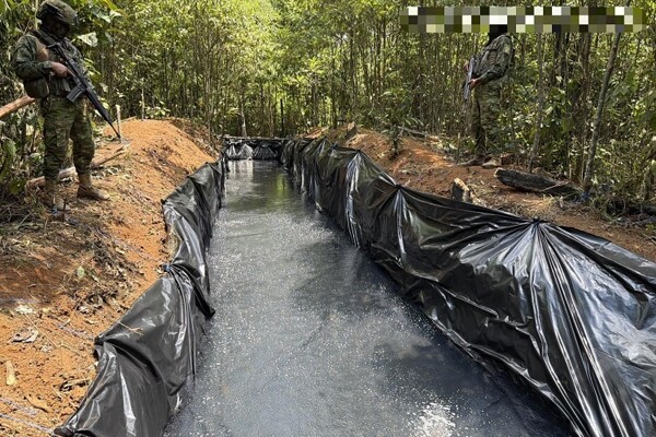Ecuadorian Military Discovers Major Illicit Fuel Depot